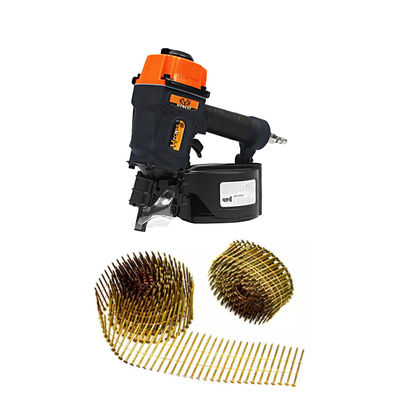 산업용 HYBEST HPCN55 Pneumatic Power Coil 스틸 플라스틱을 위한 못 총