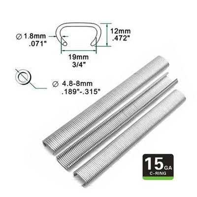 1.74kg Pneumatic SC7C 15GA 3/4' 'C 링 플라이어 및 사용자 정의 지원 OEM