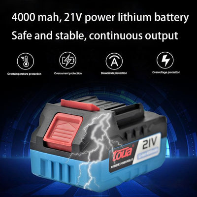 최대 모터 속도 8500RPM 재충전 가능한 21V 브러쉬리스 앵글 밀러