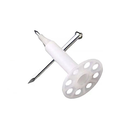 플라스틱 프레임 콘크리트 손톱 단열 및 아연 접착 7.6mm 머리 지름