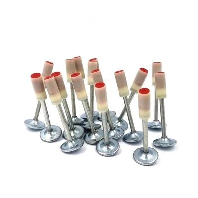 부드러운 턱 평면 머리 철 콘크리트 손톱 촬영 천장 27mm 길이