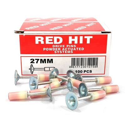 100pcs RED HIT 소형 천장 고정 장치 둥근 손톱 미니 천장 손톱 총