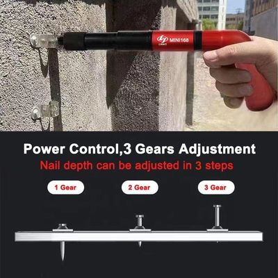 천장 및 벽 콘크리트 앵커 와이어 슬롯 27mm Pneumatic Cordless Nail Gun