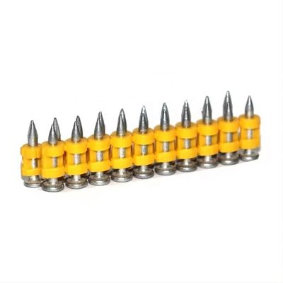 가스 가동 손톱 총 플라스틱 접착 3.0 * 22mm 콘크리트 손톱 사용자 정의 색상