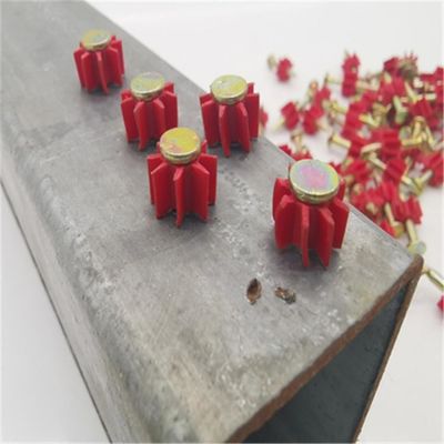 빨간 PVC 세척기 알루미늄 합금 창문용 강철 톱니 16-76mm 길이