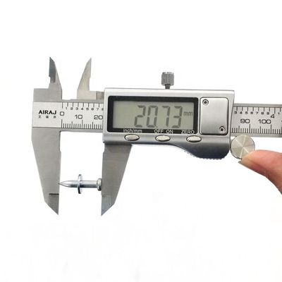 20mm 콘크리트 고정용 부드러운 칸 3.5mm 전자기 젤리화 된 망치 드라이브 핀