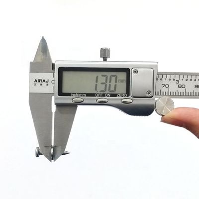 6.2mm 헤드 디아. 은 왕관 강철 망치 콘크리트 손톱과 가연 마무리 및 세척기