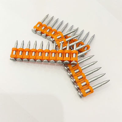 오렌지 재킷 총알 탄도 끝 못 단단한 콘크리트 철강 못 건축 가스 못