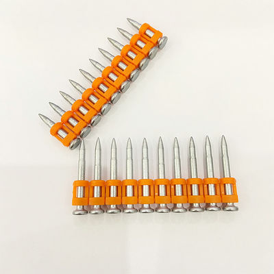 오렌지 재킷 총알 탄도 끝 못 단단한 콘크리트 철강 못 건축 가스 못