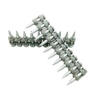 ISO 표준 3.0mm 턱 지름 강화 된 강철 가스 핀 샷 톱니 콘크리트