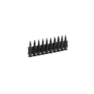 3.0mm 턱 지름 가스 톱니 총에 대한 검은 강철 콘크리트 손톱 무거운 용량 고정 장치