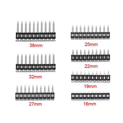 3.0mm 턱 직경 강도 높은 콘크리트 손톱 철도 드라이브 핀 하드웨어 고정 장치