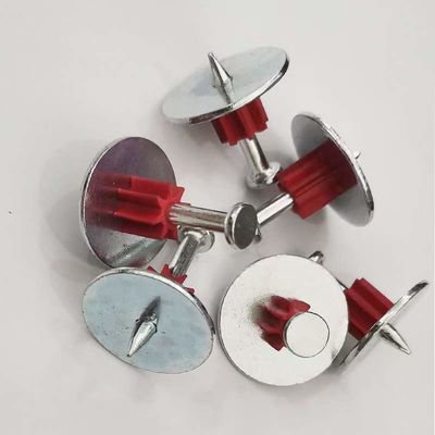 건설용 하드웨어 고정장치 평면 머리 강철 쏘기 손톱 드라이브 핀 19mm-76mm