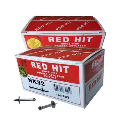 32mm RED HIT 콘크리트 손톱 천장 클립과 12mm 세탁기 디아로 천장을 고정하십시오.