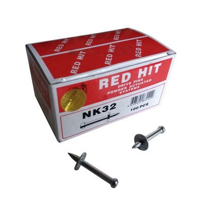 32mm RED HIT 콘크리트 손톱 천장 클립과 12mm 세탁기 디아로 천장을 고정하십시오.