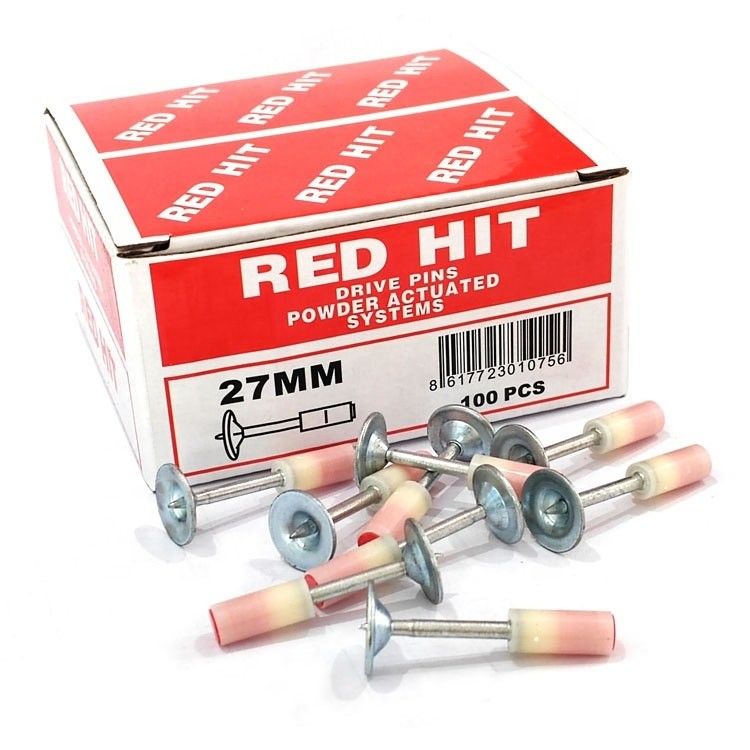 부드러운 턱 27mm 미니 못 100pcs 빠른 콘크리트 벽 고정 케이블 도크트 고정