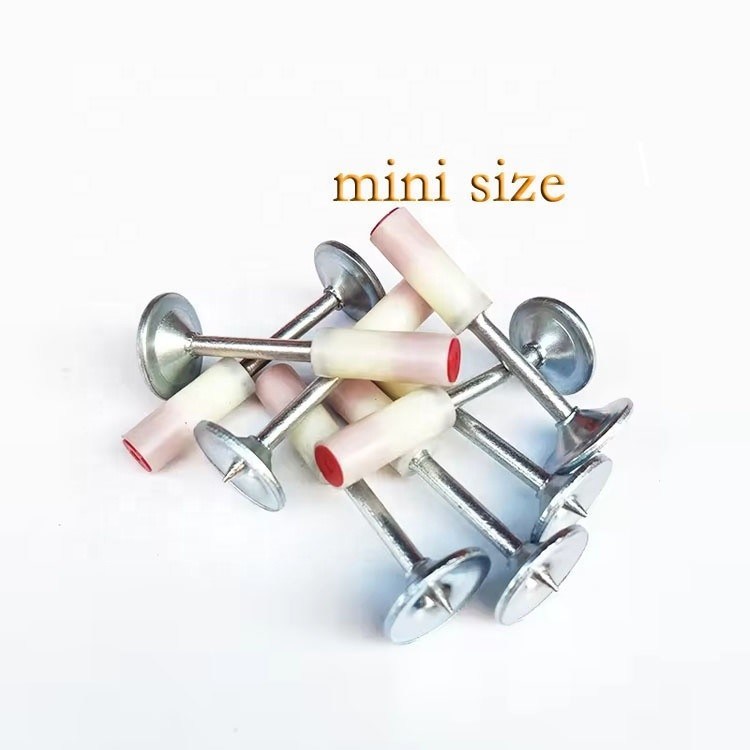 7.3mm 머리 25mm 길이 미니 스타일 원형 손톱 16mm 금속 세척기와 철