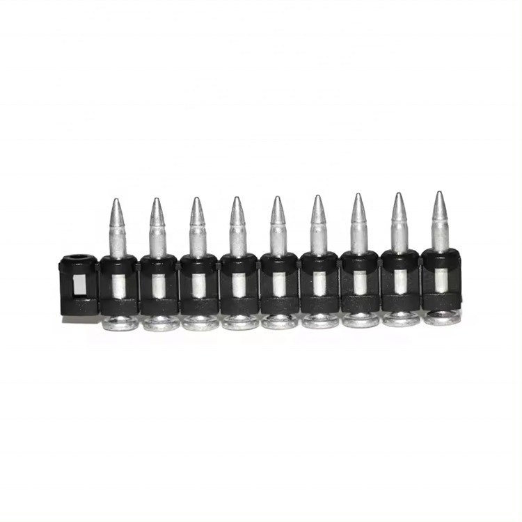 가스 가동 손톱 총 플라스틱 접착 3.0 * 22mm 콘크리트 손톱 사용자 정의 색상