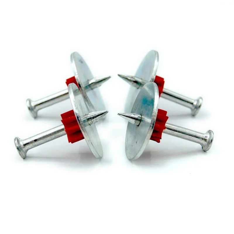 7.6mm 헤드 지름 25mm 스틸 세척기 PDW 콘크리트 핀을위한 고속 스틸 손톱